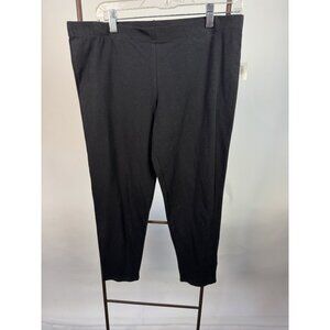 GapBody Womens Black Stretch Leggings L Cotton & Spandex Made In Guatemala